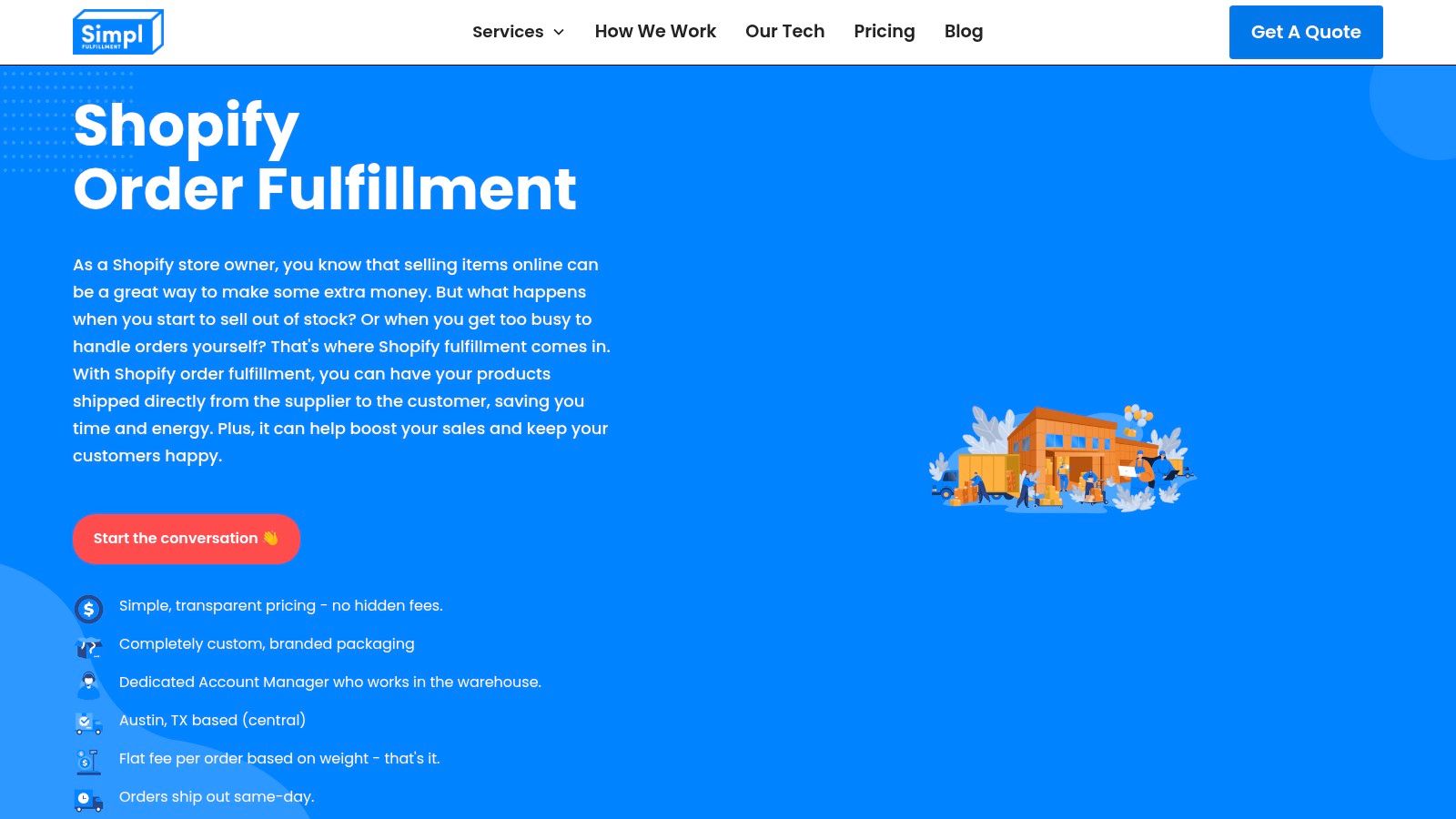 Simpl Fulfillment: Best for All-in-One 3PL & OMS Integration