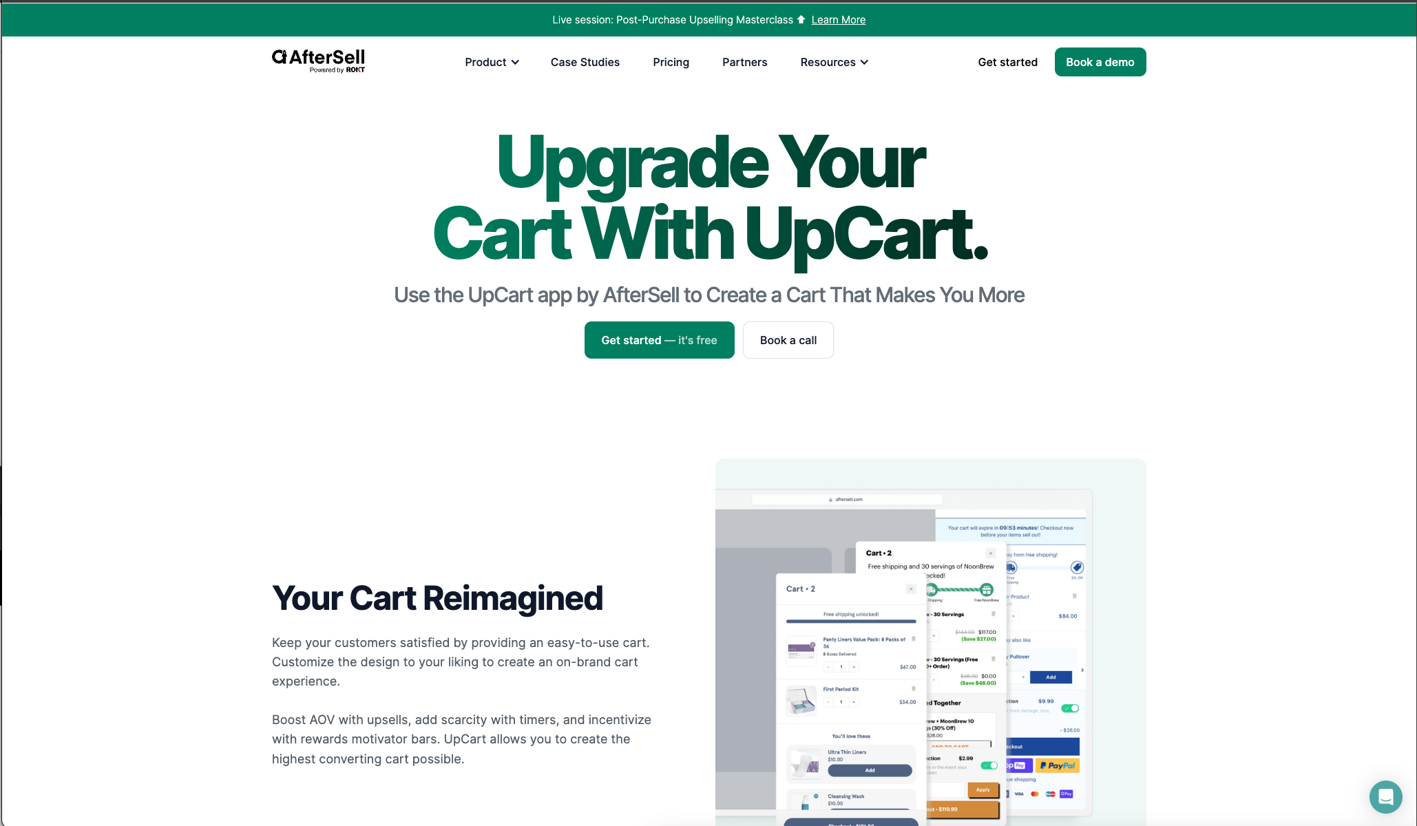 UpCart—Cart Drawer Cart Upsell