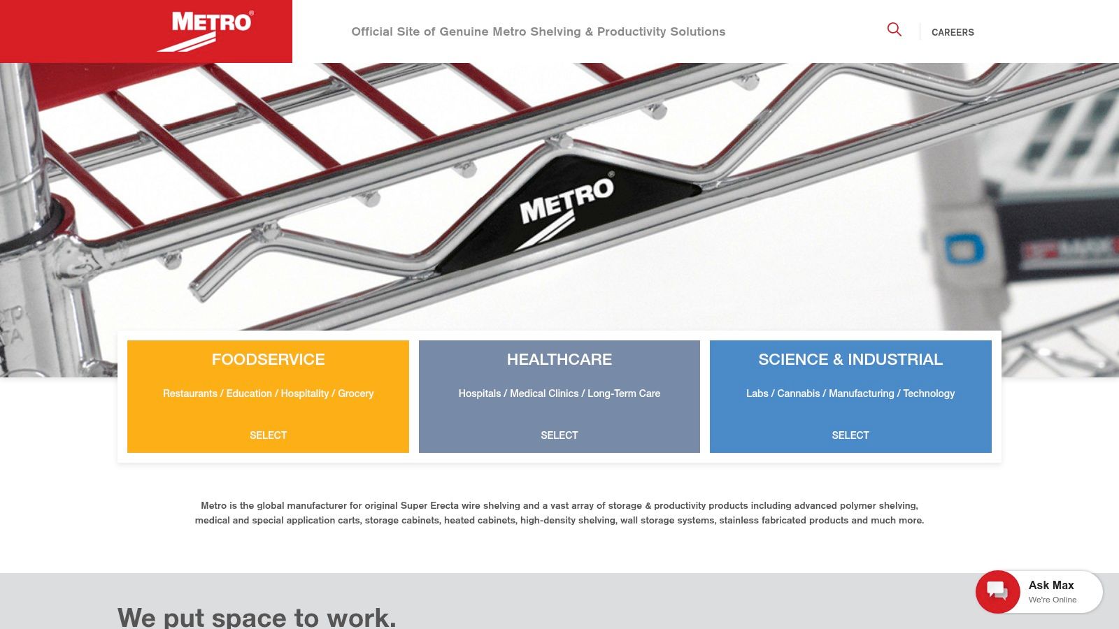 Wire Shelving Systems by Metro/InterMetro